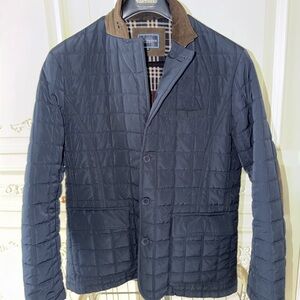 Gutteridge Quilted Jacket Size 50 – Navy Italian Classic w/ Elbow Patches